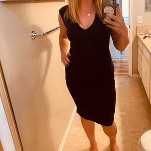 EUC Navy blue body con dress